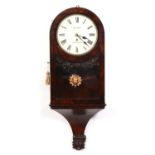 William IV mahogany bracket clock, Baldwin, Loughborough,