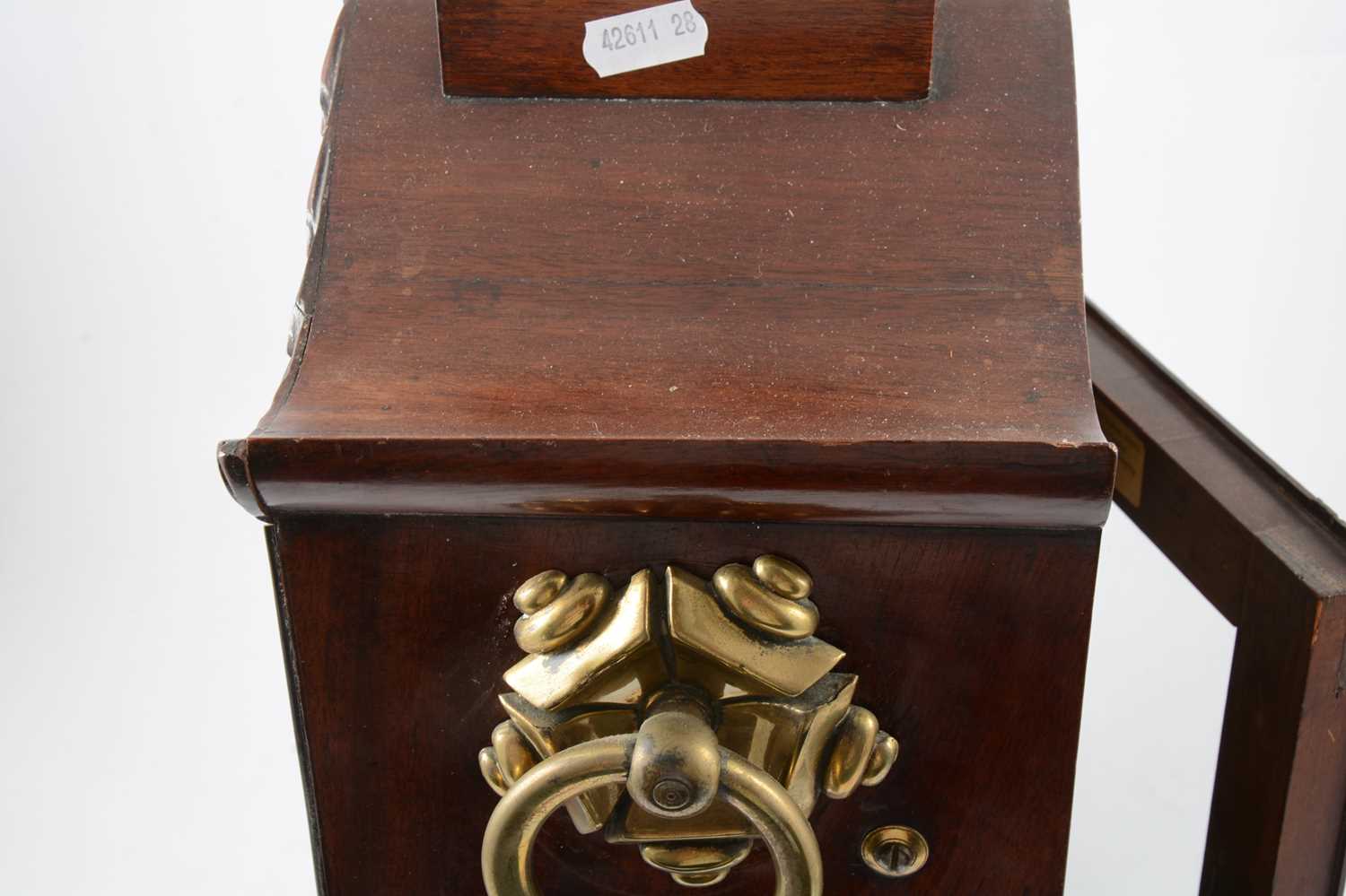 William IV mahogany bracket clock and bracket, - Image 14 of 16