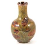 Doulton Lambeth 'Natural Foliage' ware vase