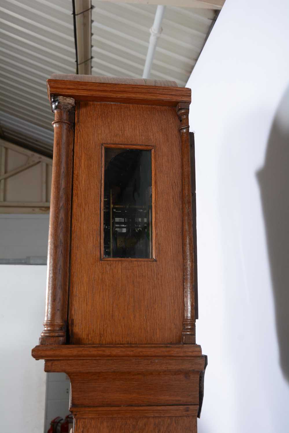 Oak longcase clock, Thomas Fletcher, Chester, - Image 5 of 15