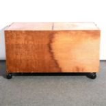 Mid-century teak storage trolley box