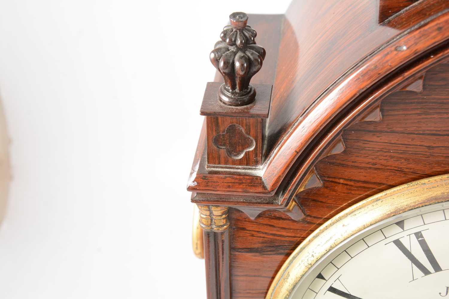 George IV rosewood bracket clock, - Image 3 of 6