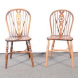 Two Windsor chairs.
