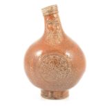 Salt glazed stoneware Bellarmine jug,