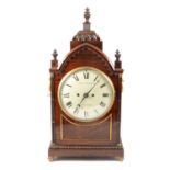 George IV rosewood bracket clock,