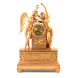 French ormolu mantel clock,