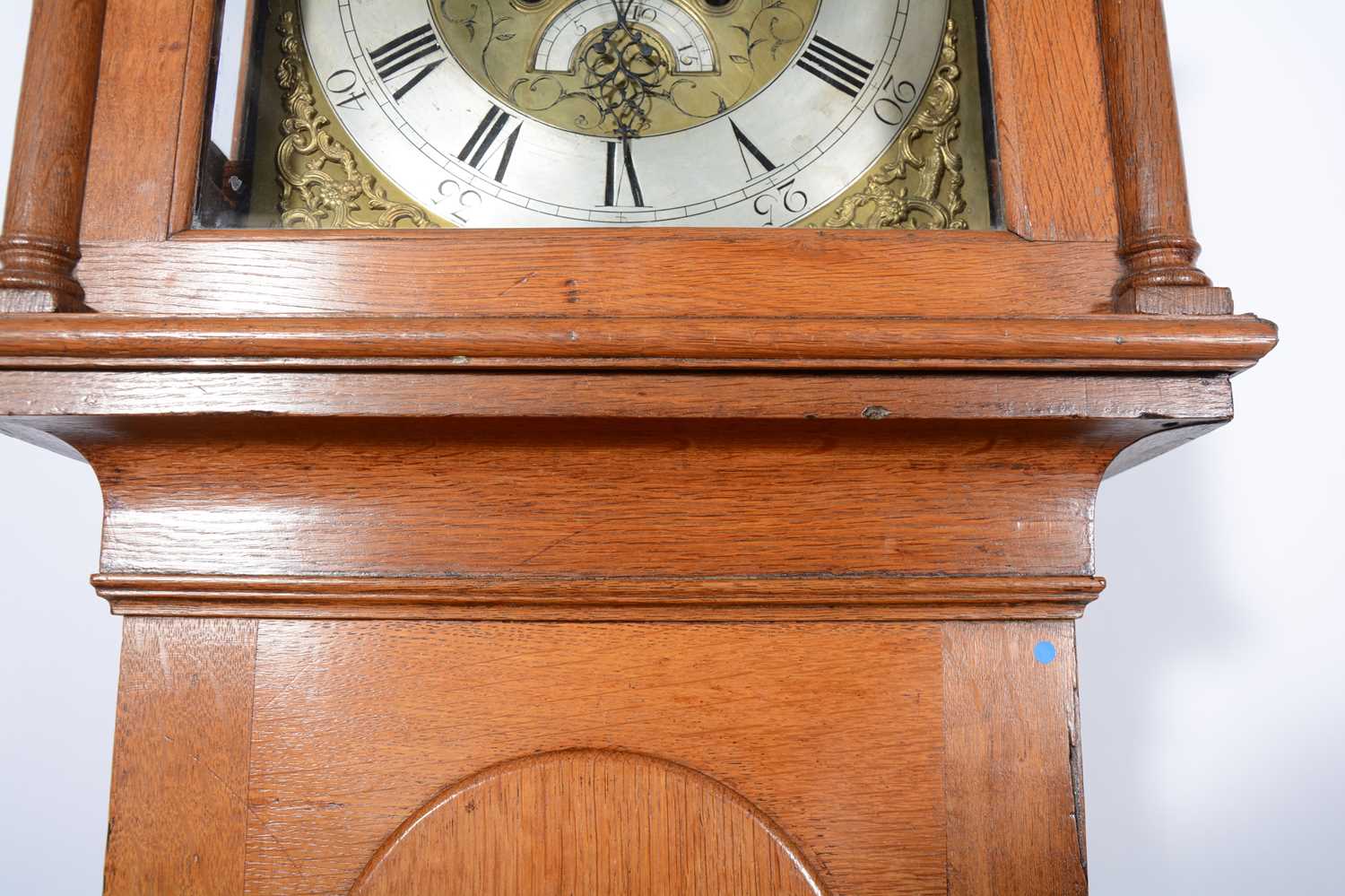 Oak longcase clock, Thomas Fletcher, Chester, - Image 10 of 15