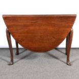 Mahogany drop-leaf supper table