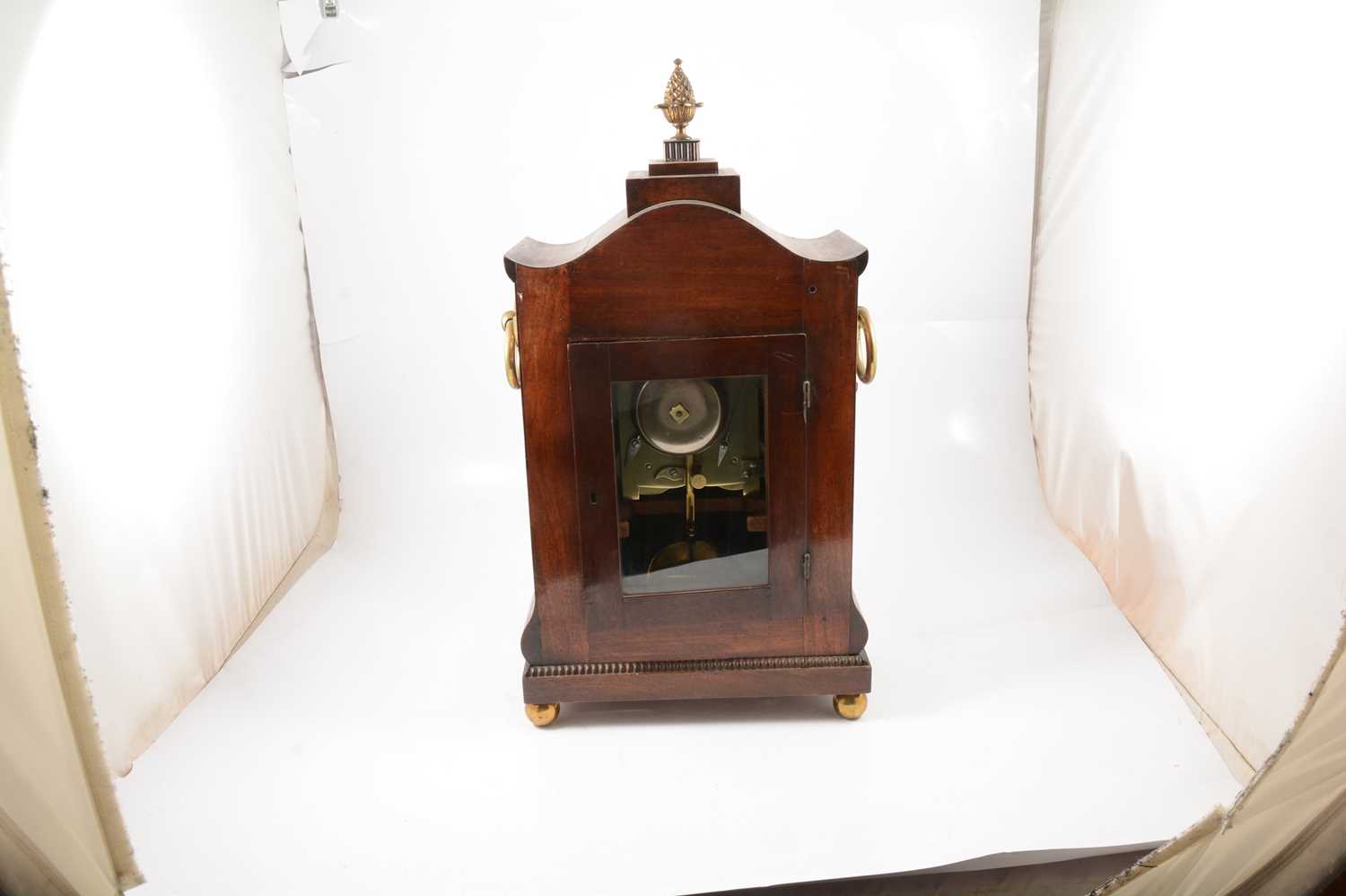 William IV mahogany bracket clock and bracket, - Image 3 of 16