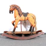 Reproduction rocking horse, of small size,