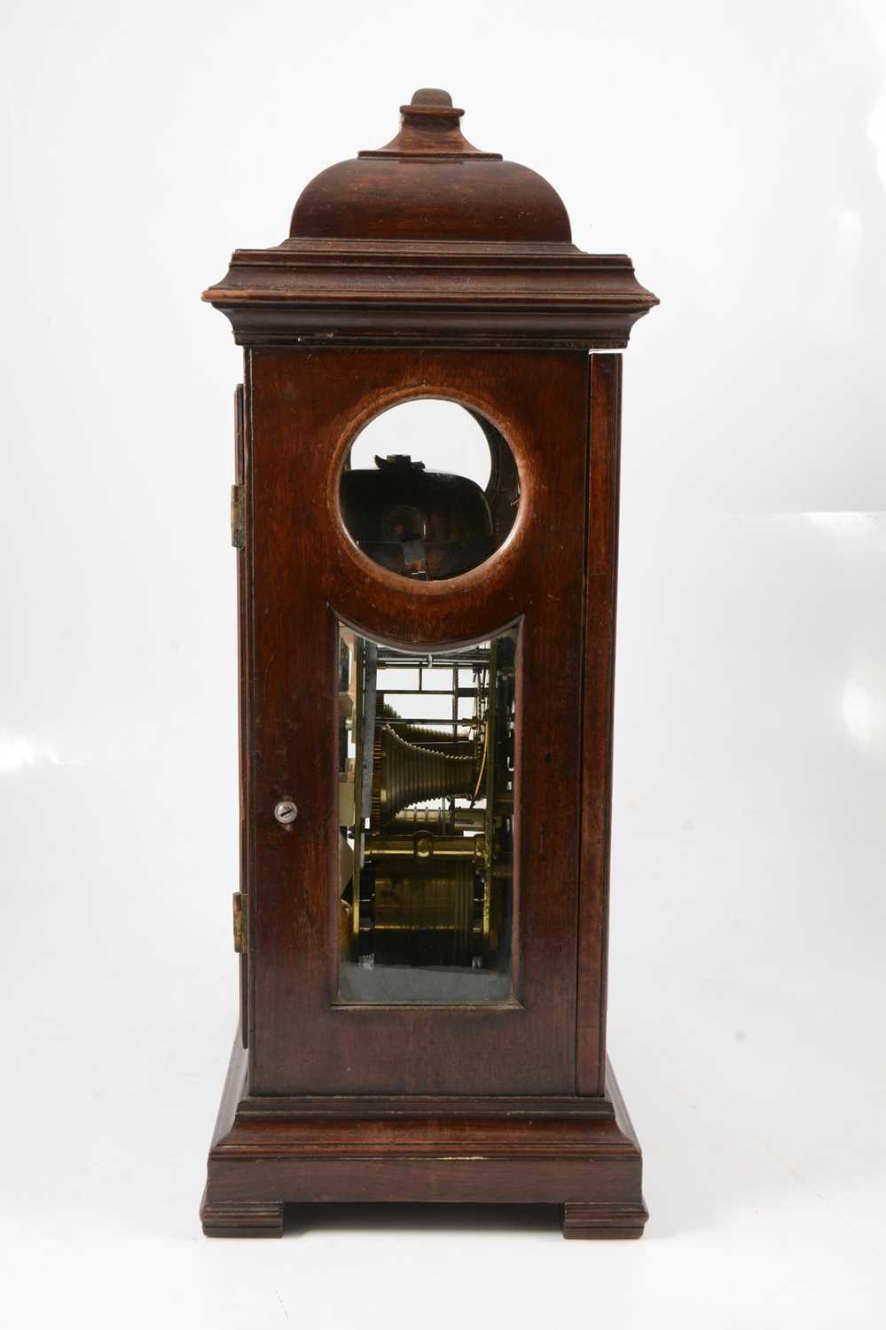 George III mahogany bracket clock, - Image 2 of 5