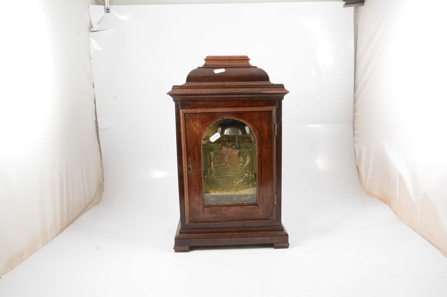 George III mahogany bracket clock, - Image 4 of 5