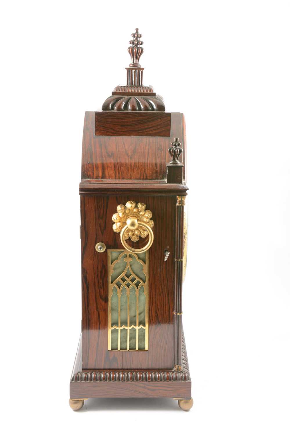 George IV rosewood bracket clock, - Image 2 of 6