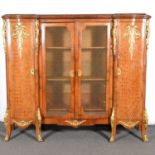 French kingwood and ormolu mounted vitrine,