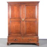 A George III mahogany wardrobe