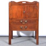 A George III mahogany night table