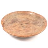 An old elm cream settling bowl