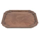 A small George III mahogany tray