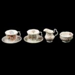Set of four Royal Doulton Brambly Hedge Season cups and saucers, and other ceramics and figurines.