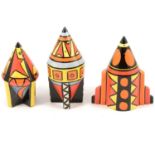 Lorna Bailey - three limited edition rocket sifters.