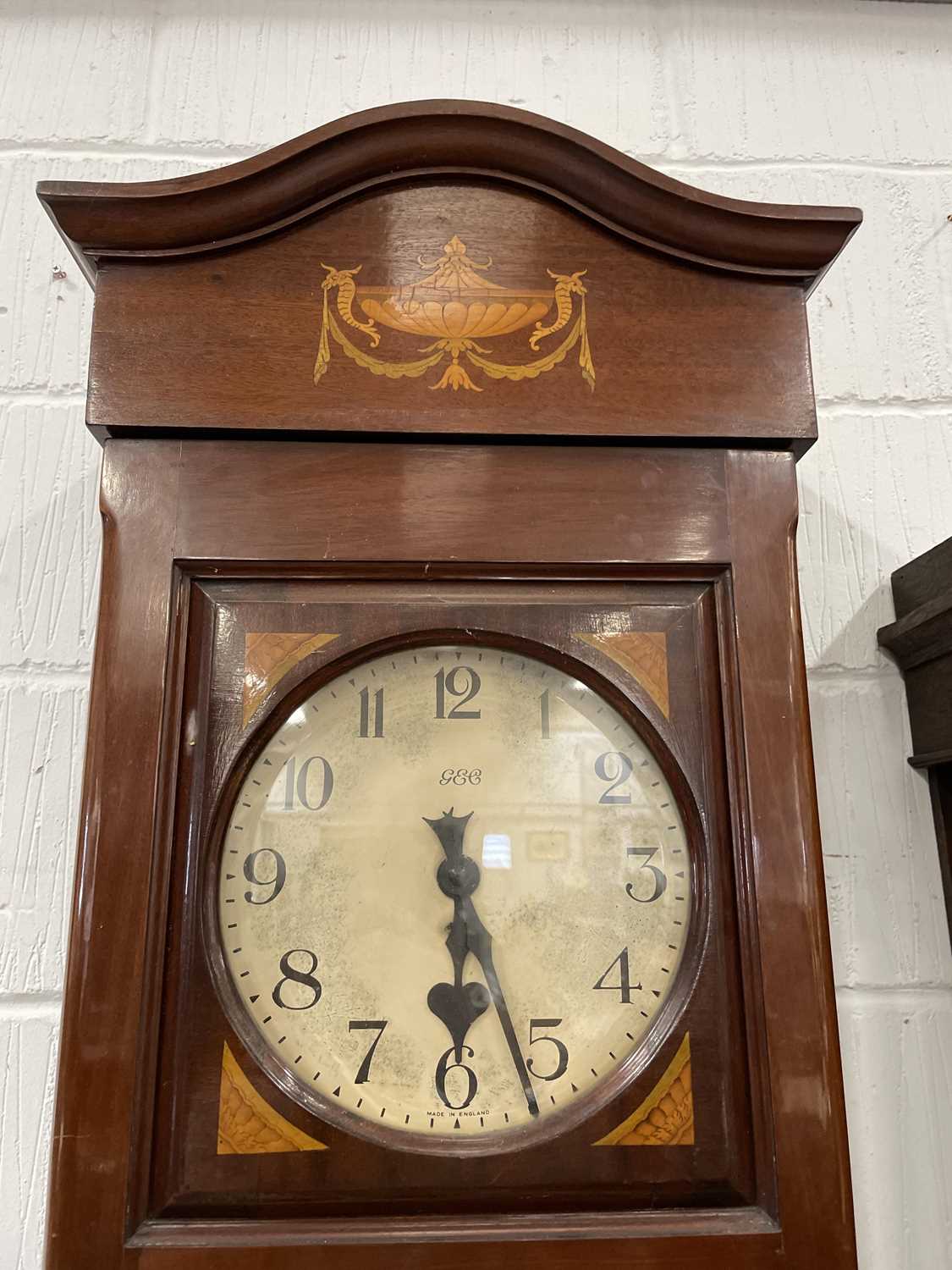 Longcase clock, GEC electric movement, - Image 2 of 12