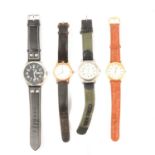 A collection of gentleman's and lady's wristwatches.