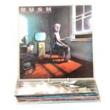 Rush - Eleven LP vinyl music records including Exit Stage Left; Caress of Steel etc