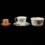 Granger & Co., Worcester, coffee can and saucer, Royal Worcester cabinet cups and saucers and other