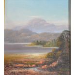 Spencer Stock, River landscape and Loch scene, oils