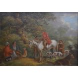 English School, 19th Century, Hunting scene