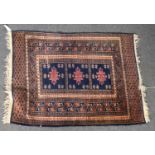 Persian rug, navy ground