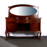 Victorian mahogany mirror-backed sideboard