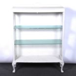Painted open display/ bookcase