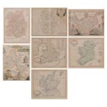 After Robert Morden, Bedfordshire map, other antique maps,