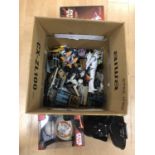 Star Wars toys, figures and collectibles, one box including Darth Vader telephone etc.