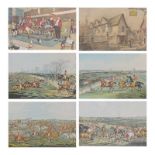 After Cecil Aldin, Hunt Supper, and five other hunting prints