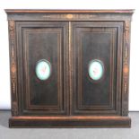 Victorian ebonised credenza,