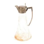 Silver-mounted claret jug, William Hutton & Sons Ltd, Birmingham 1906.