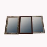 Three modern wall mirrors,