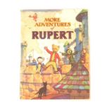 More Adventures of Rupert 1942 annual, soft covers, rare war-time year.