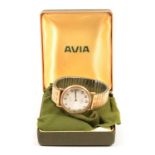Avia - a gentleman's presentation wrist watch.