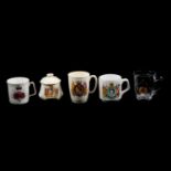 Collection of Royal Commemorative mugs, tankards, etc