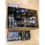 Star Wars games and puzzle, one box full including two Tiger electronic games