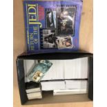 Star Wars Widevision trading cards, one shoebox of loose cards etc