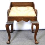 Queen Mary style Sandringham piano stool.