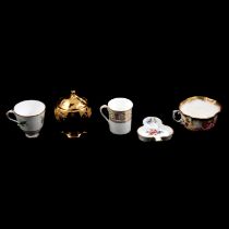 Collection of Hammersley bone china and other coffee cans and saucers
