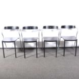 Pascal Mourgue, six 'Rio' design stacking chairs