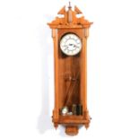 Walnut cased Vienna wall clock,