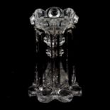 Victorian crystal glass lustre