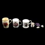 Paragon child's teaset, Royal Commemorative mugs, and other collectables.